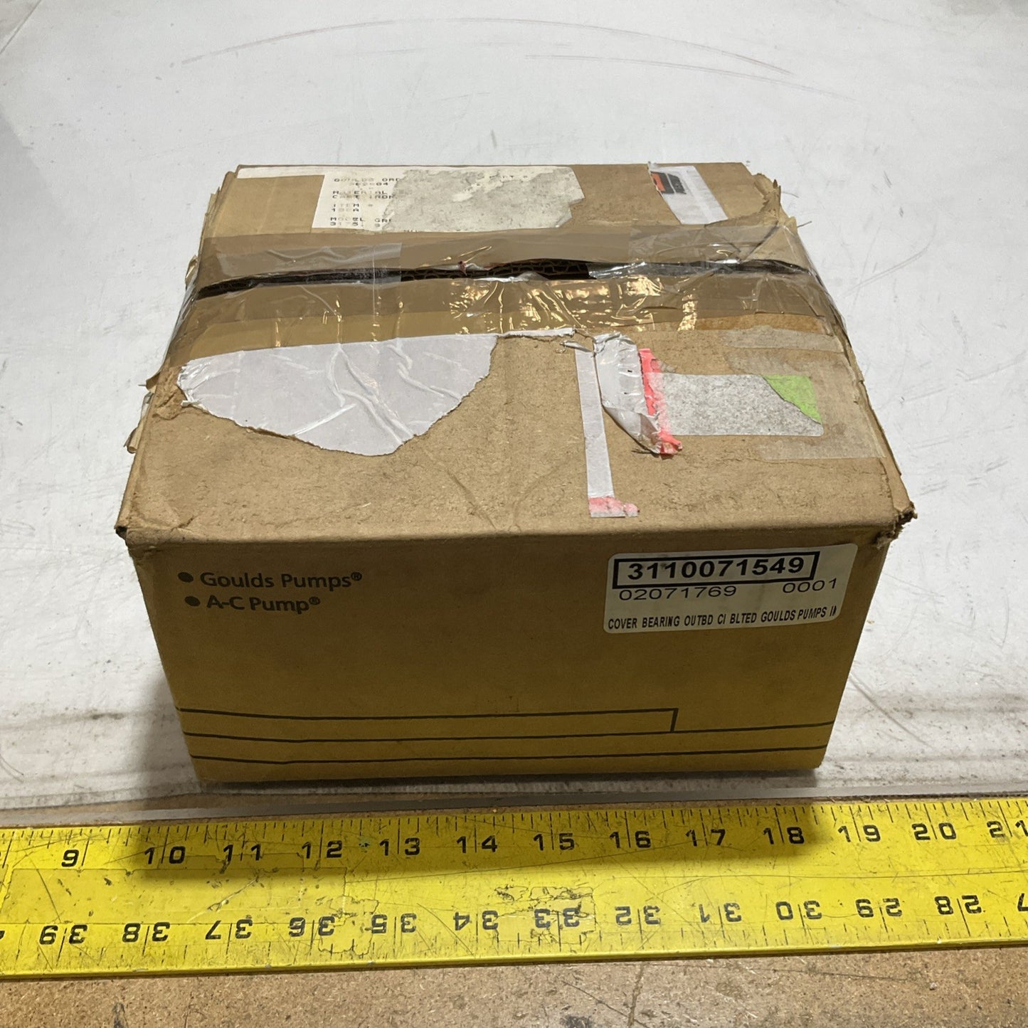 GOULDS PUMPS INC. 102-86 66393 6X2 BEARING COVER 373
