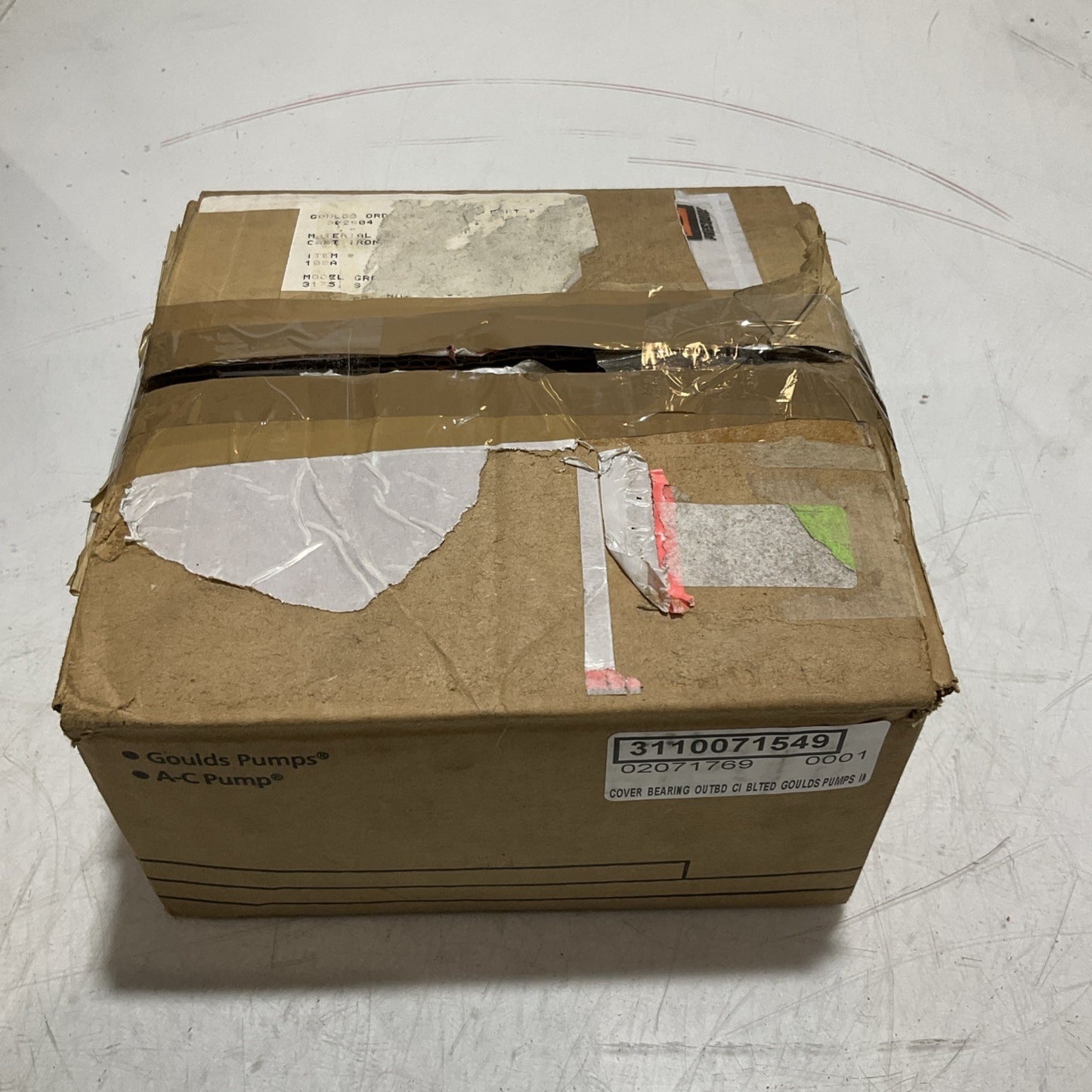 GOULDS PUMPS INC. 102-86 66393 6X2 BEARING COVER 373