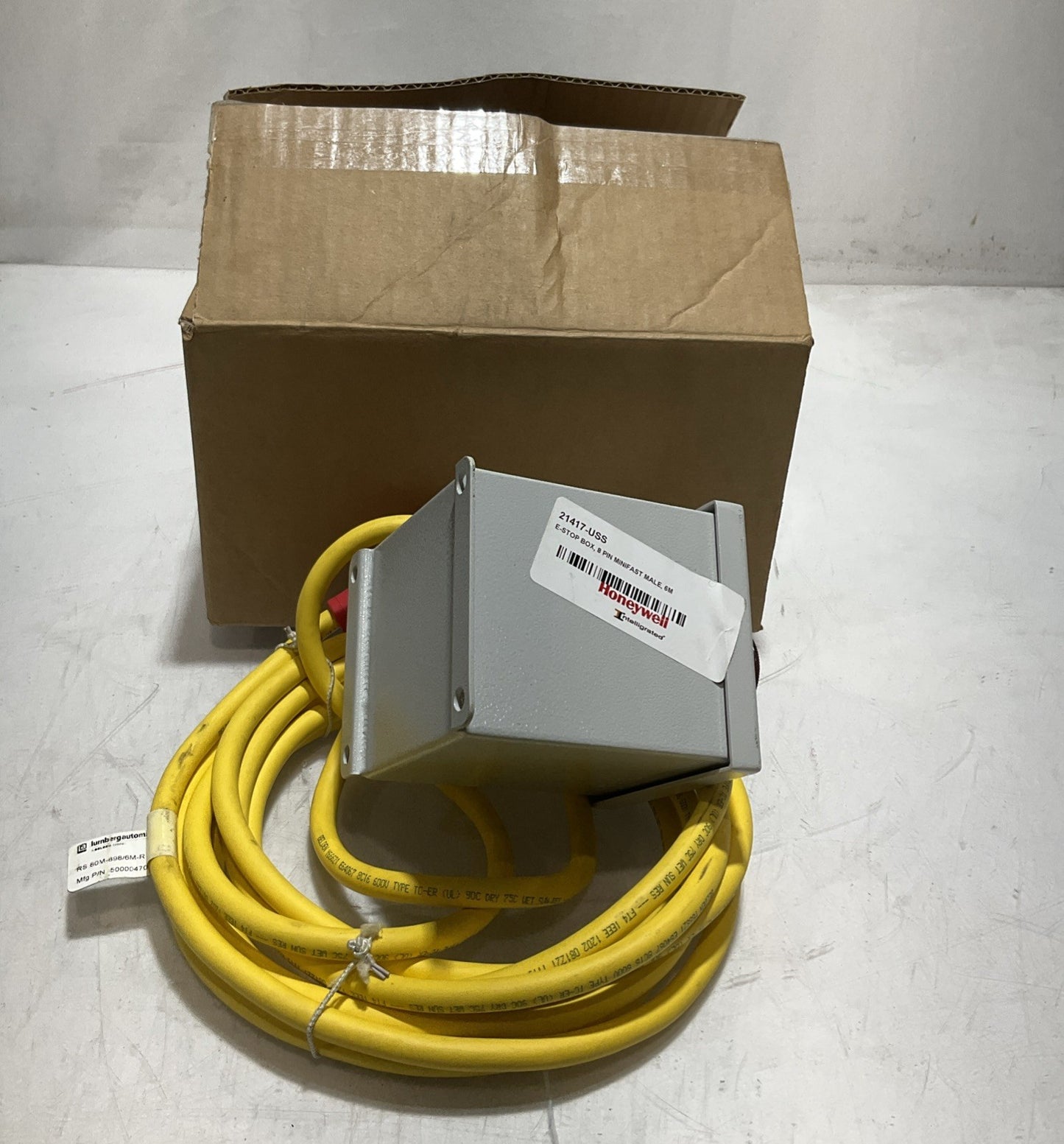 HONEYWELL 21417-USS EMERGENCY- STOP BOX 8 PIN MINIFAST LUMBERG MALE 6M U3S