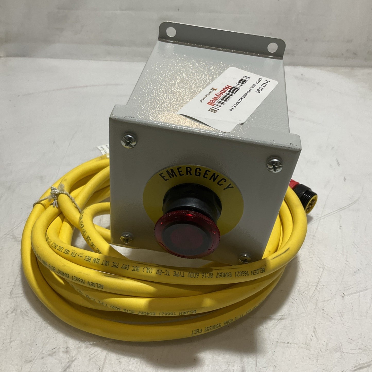 HONEYWELL 21417-USS EMERGENCY- STOP BOX 8 PIN MINIFAST LUMBERG MALE 6M U3S