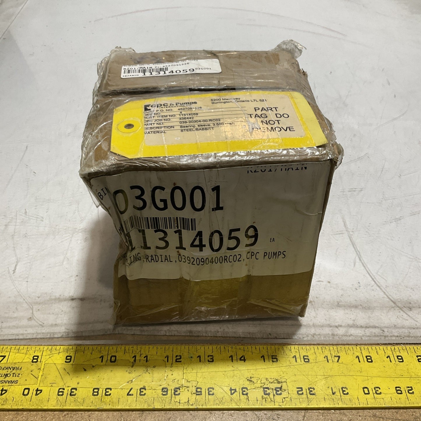 CPC PUMPS 039-20904-00-RC02 RADIAL BEARING 678