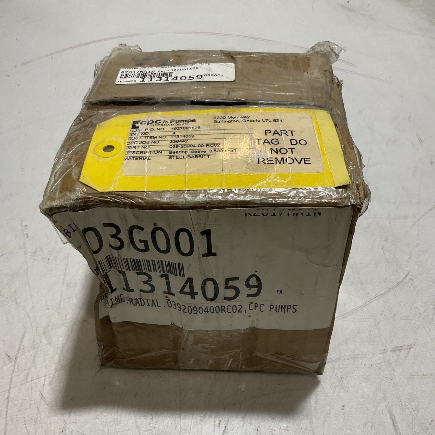 CPC PUMPS 039-20904-00-RC02 RADIAL BEARING 678