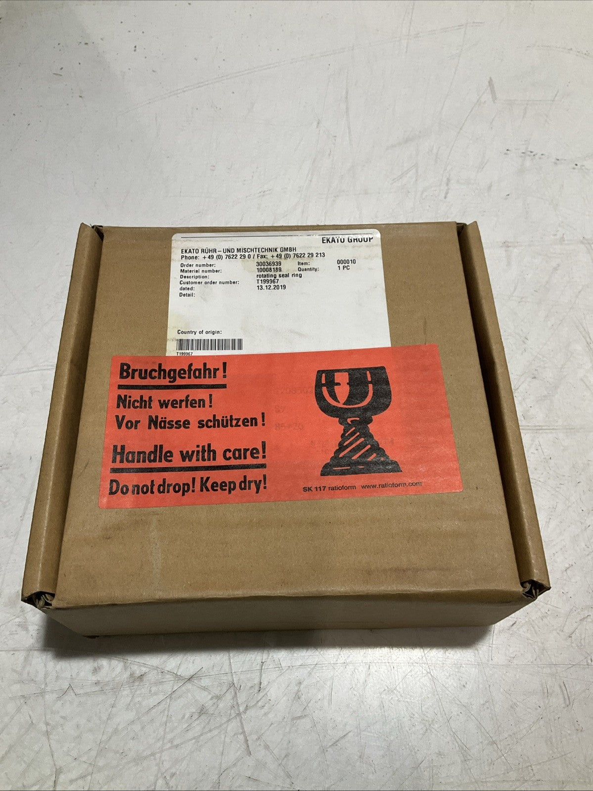 EKATO GROUP CORP 30036939-30025270 060VITON STATIONARY MECHANICAL SEAL KIT 373