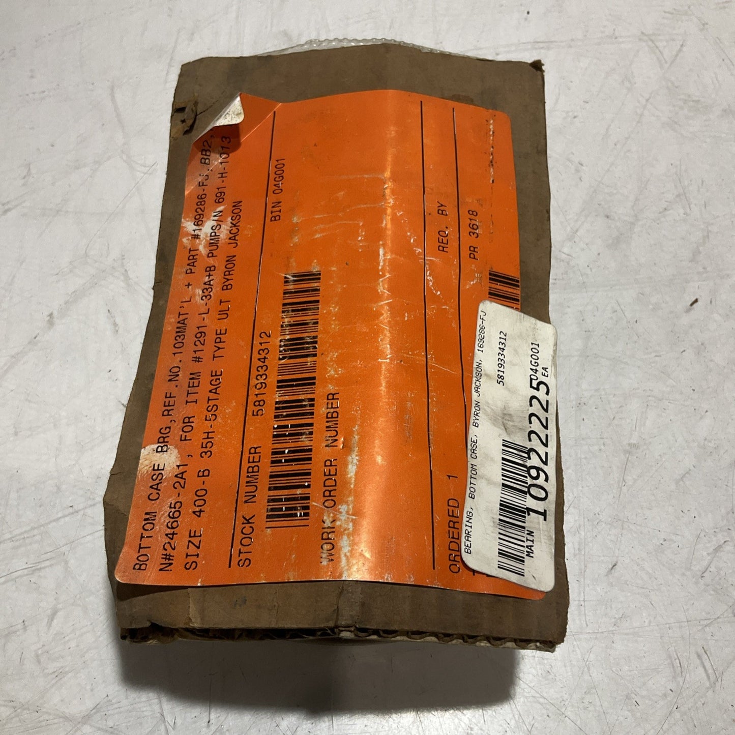 BWIP BYRON JACKSON 169286FJ BRASS CASE BEARING 1-7/16IN ID X 1-3/4IN OD 678