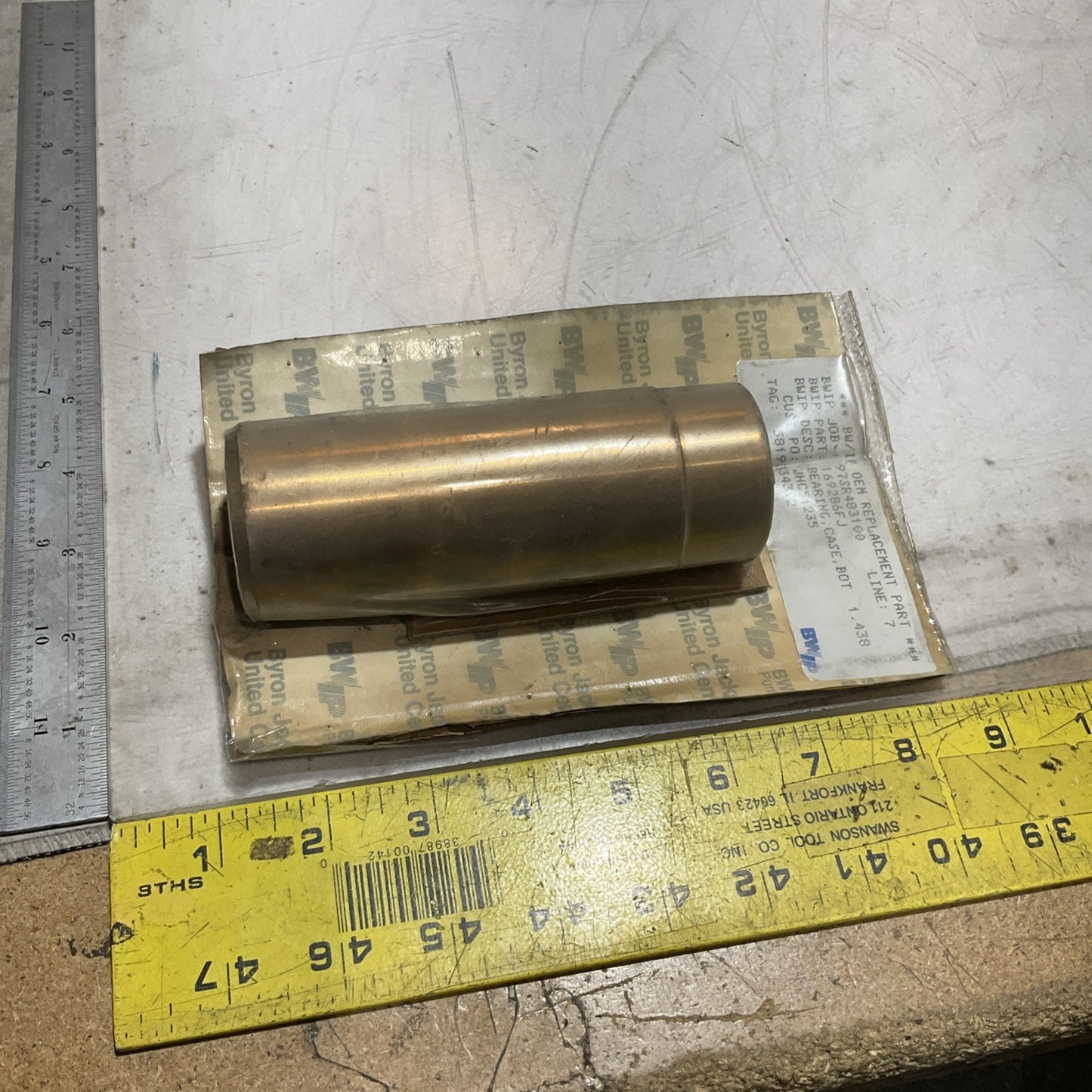 BWIP BYRON JACKSON 169286FJ BRASS CASE BEARING 1-7/16IN ID X 1-3/4IN OD 678