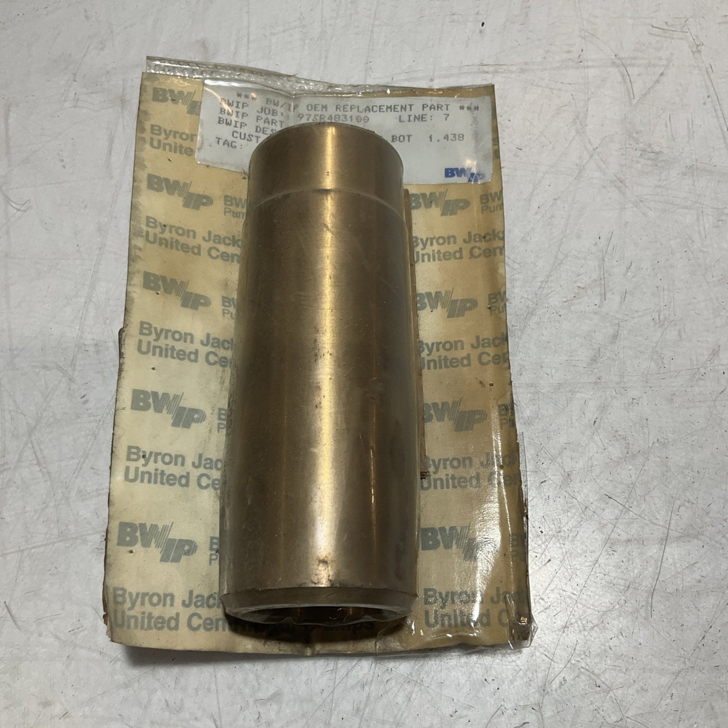 BWIP BYRON JACKSON 169286FJ BRASS CASE BEARING 1-7/16IN ID X 1-3/4IN OD 678