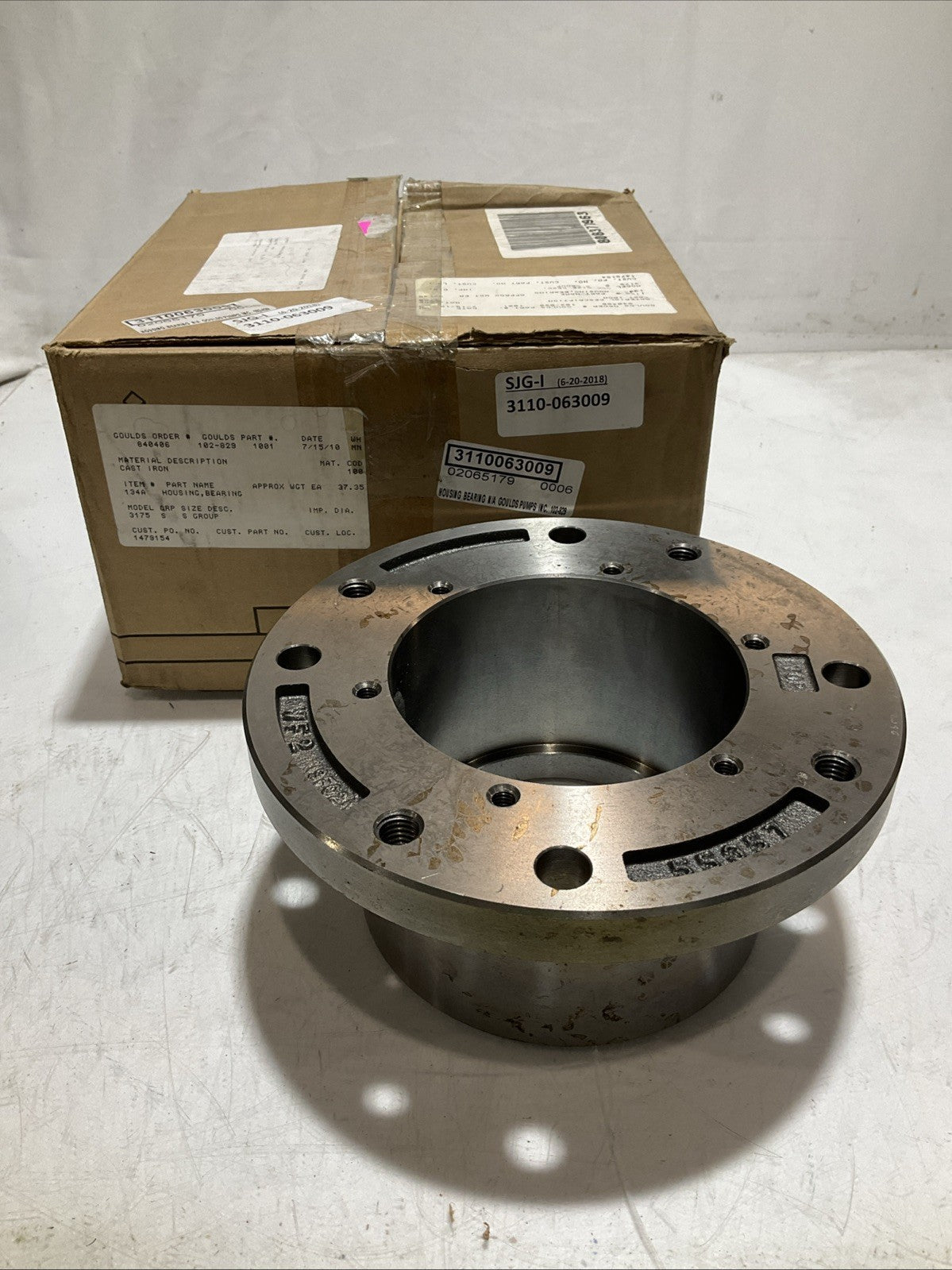 GOULDS 102-829 1001 134A BEARING HOUSING MODEL 135A 373