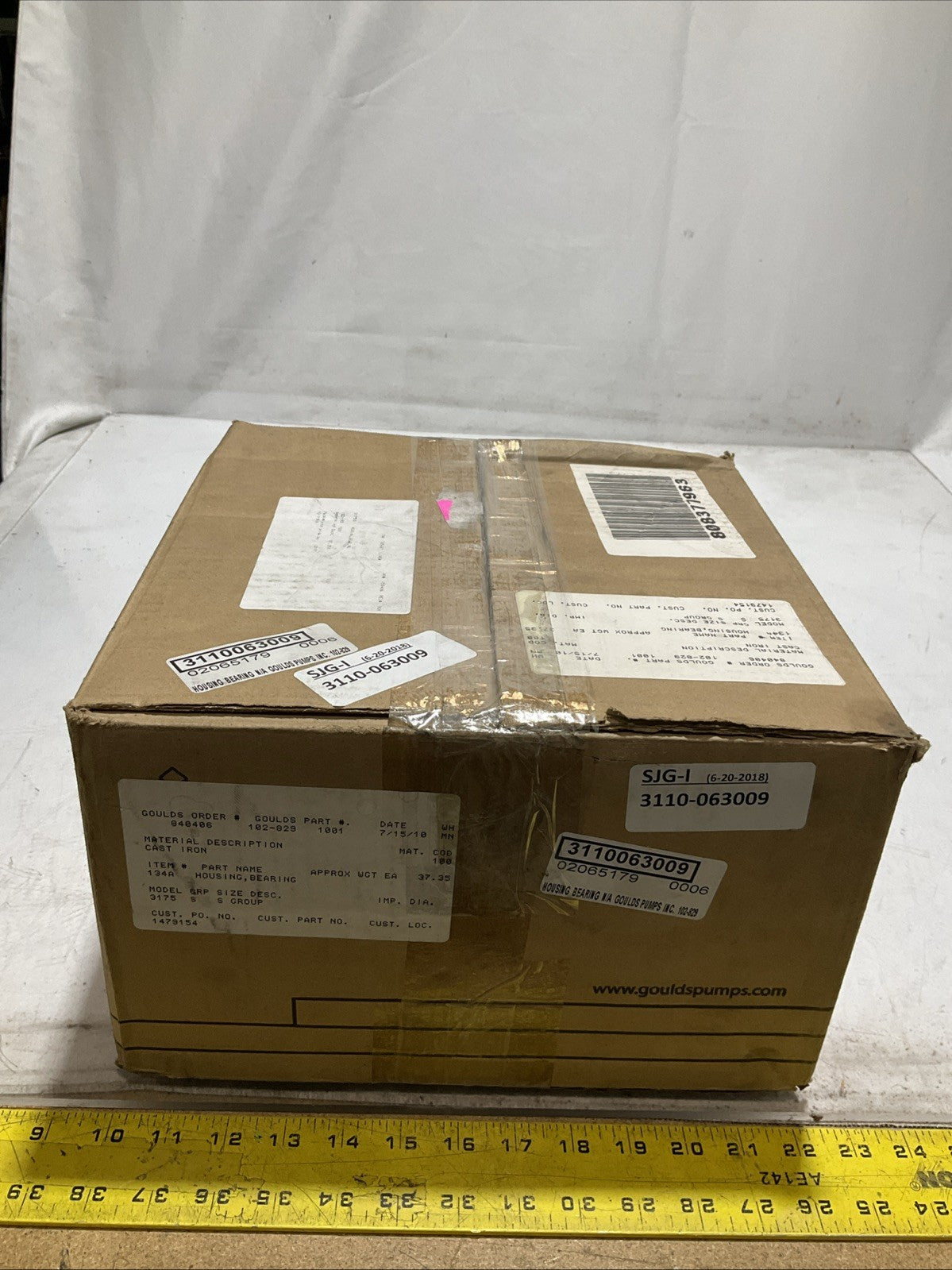 GOULDS 102-829 1001 134A BEARING HOUSING MODEL 135A 373