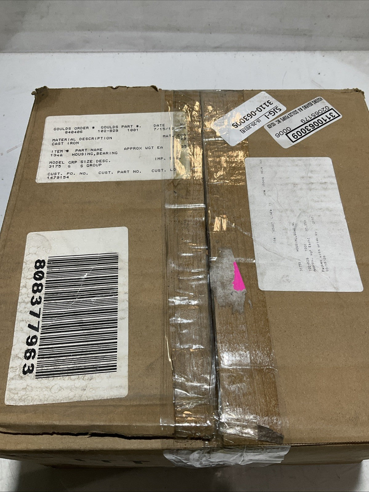 GOULDS 102-829 1001 134A BEARING HOUSING MODEL 135A 373