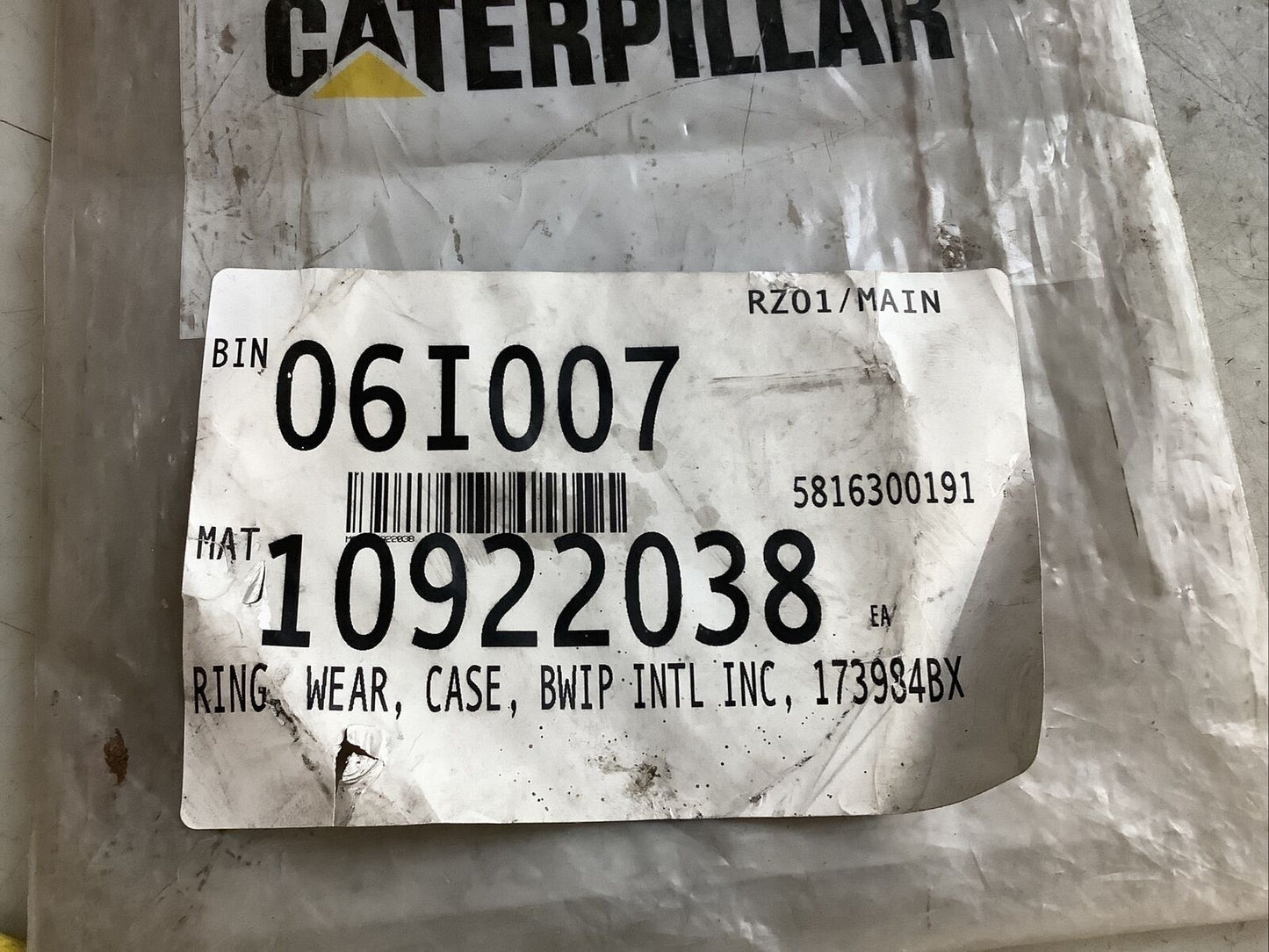 CATERPILLAR RUHRPUMPEN 173984BX RING CASE 4.478IN ID 678