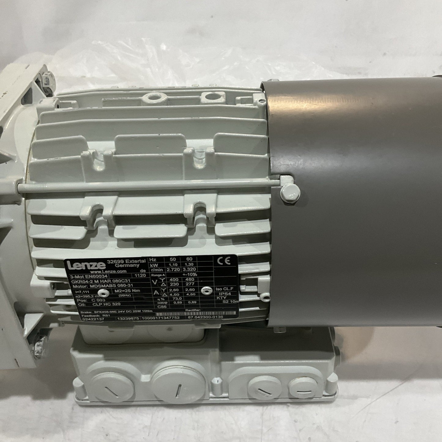 LENZE EN60034 GKR04-2M HAR080C31 MDSMABS GEARBOX MOTOR RATIO U3S