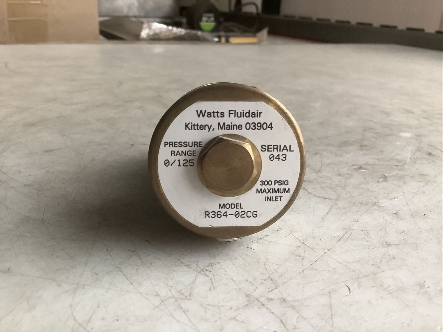 WATTS R364-02CG REGULATOR 0-125PSI 678
