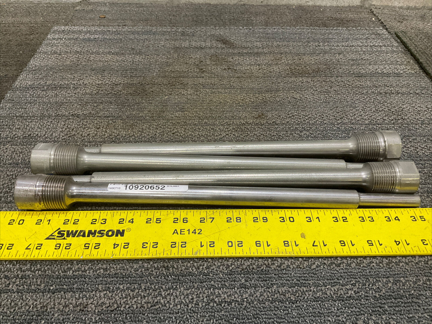 MONEL M-400 142C-1-13-1/2-M400 THD THERMOWELL 678 LOT OF 4