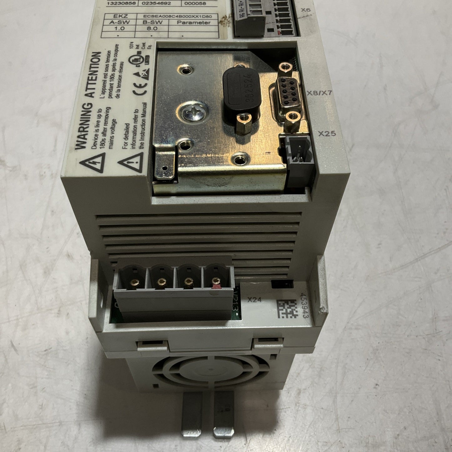 LENZE ECSEA008C4B SERVO DRIVE CONTROL MODULE XE25