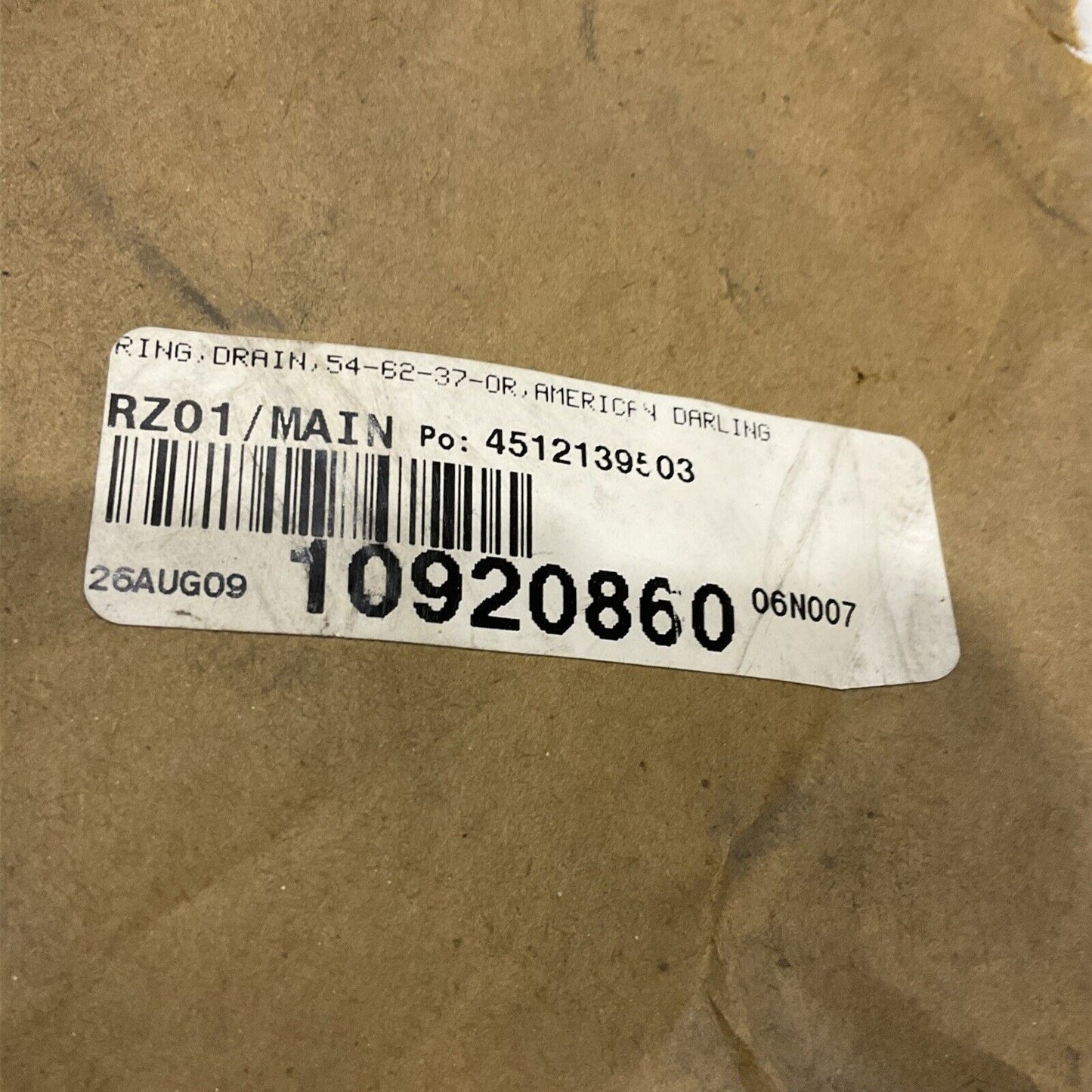 AMERICAN DARLING 54-62-37-OR DRAIN RING 678