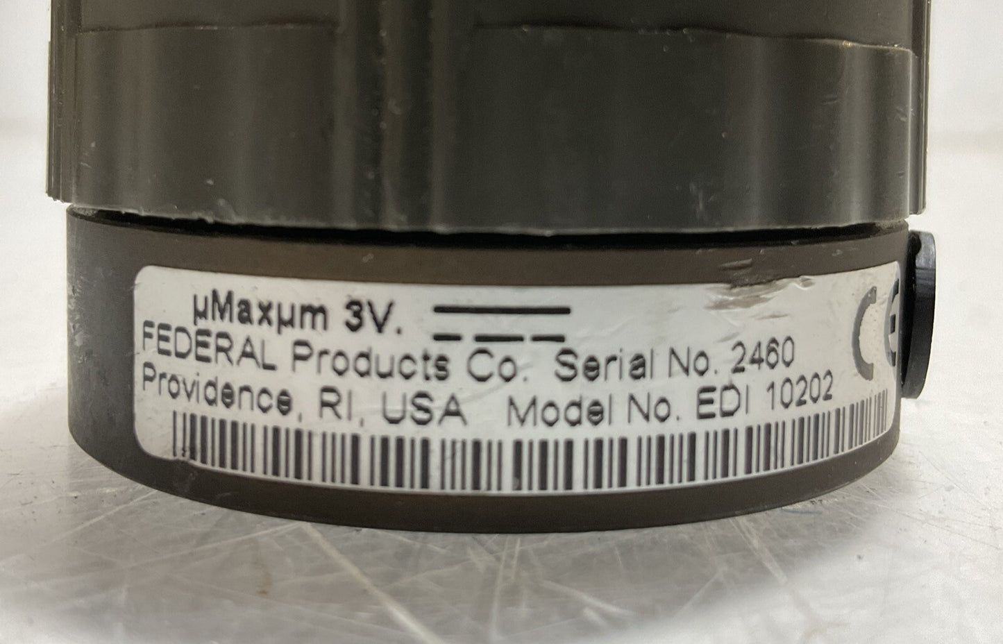 FEDERAL EDI 10202 ELECTRONIC DIAL INDICATOR 3VDC U3S
