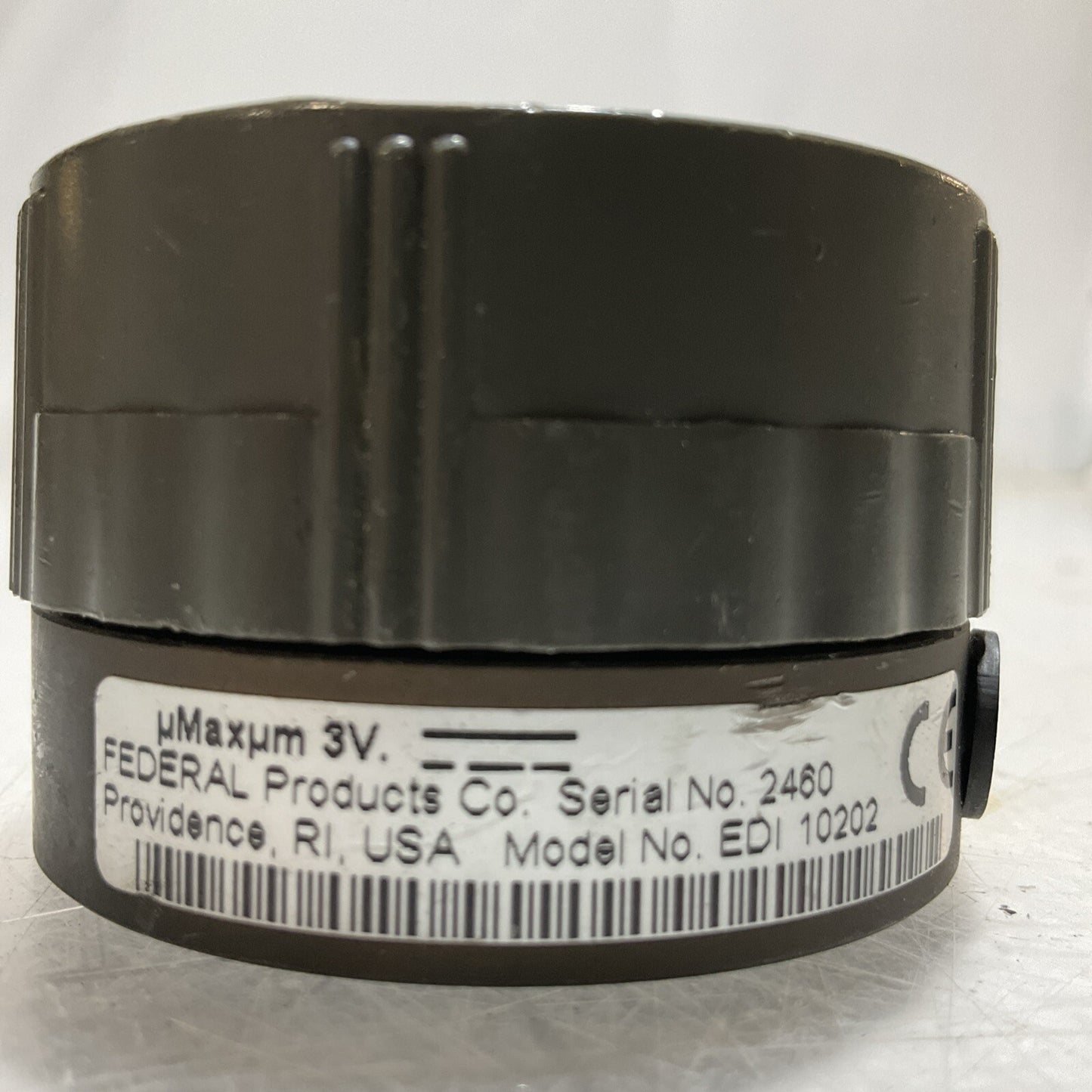 FEDERAL EDI 10202 ELECTRONIC DIAL INDICATOR 3VDC U3S