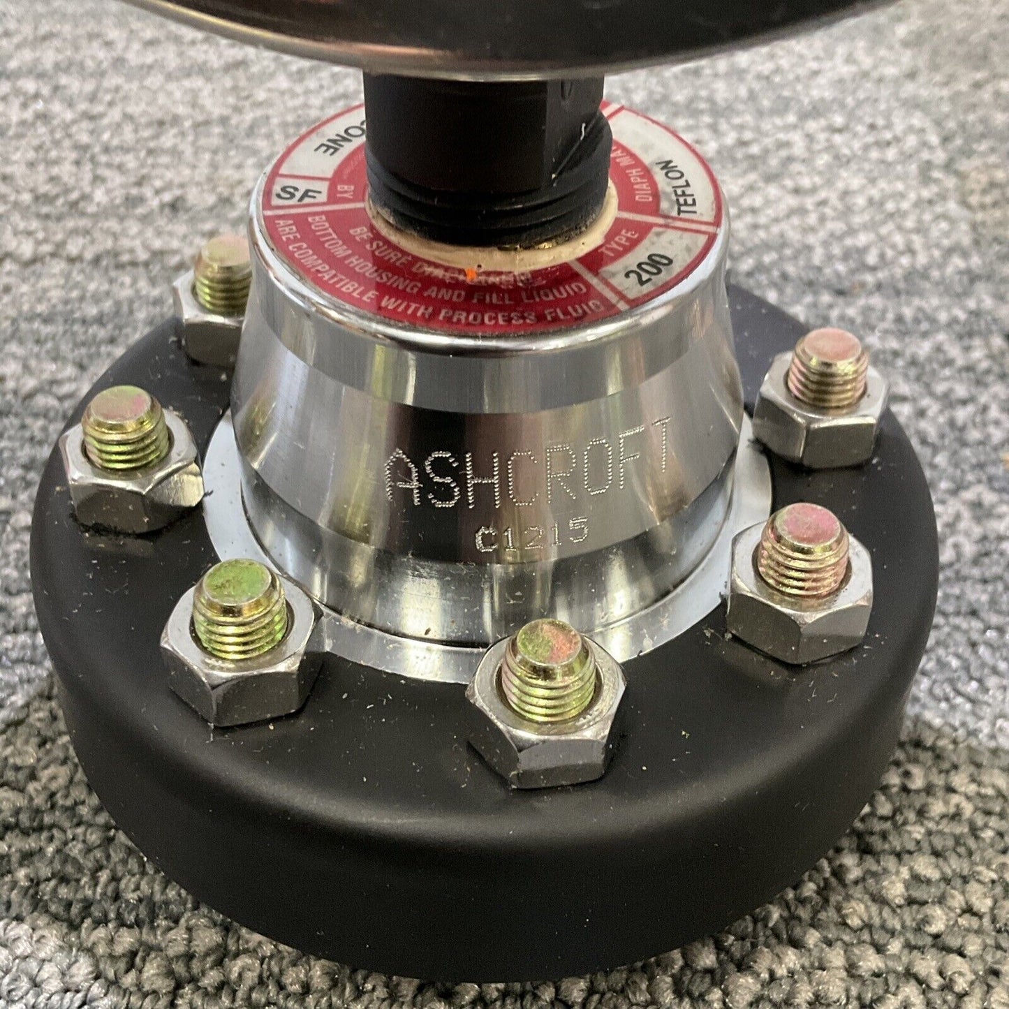 ASHCROFT GAUGE 45 1009S 04L XCK WITH DIAPHRAGM SEAL 50 200TC 04T XCK