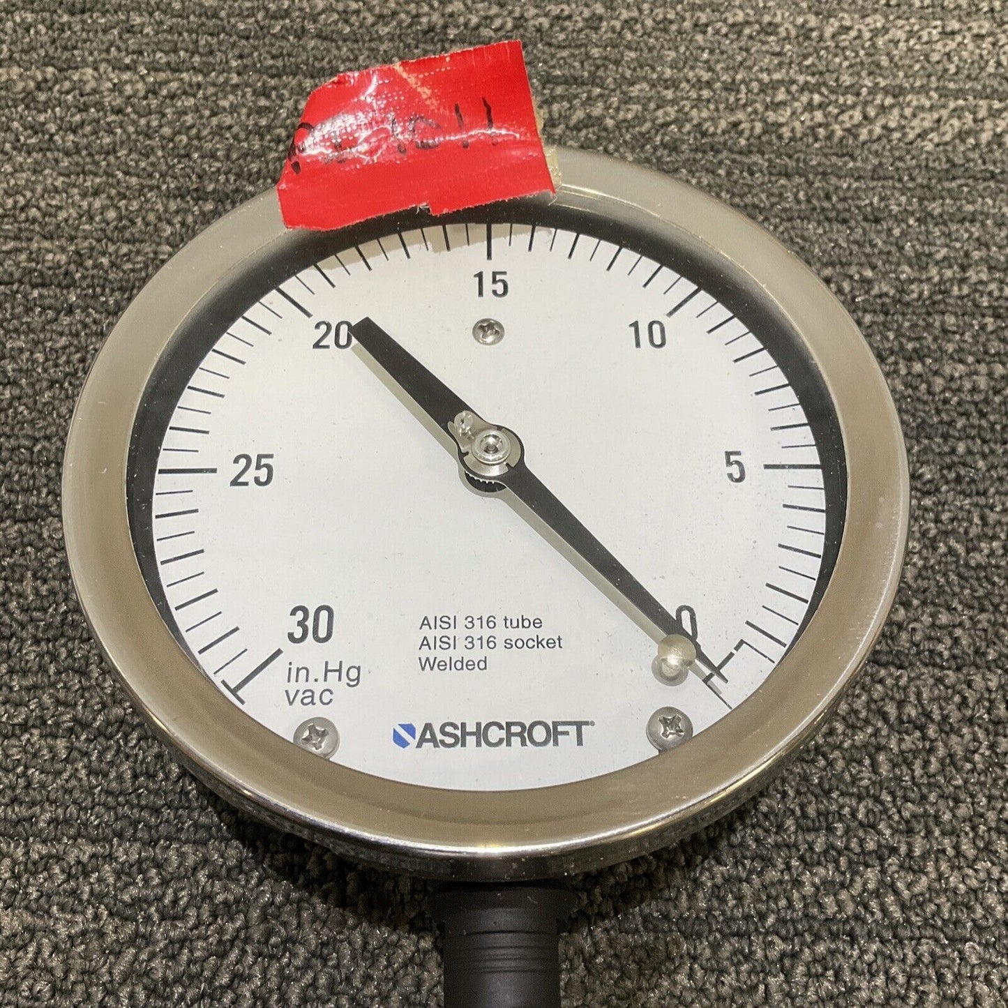 ASHCROFT GAUGE 45 1009S 04L XCK WITH DIAPHRAGM SEAL 50 200TC 04T XCK