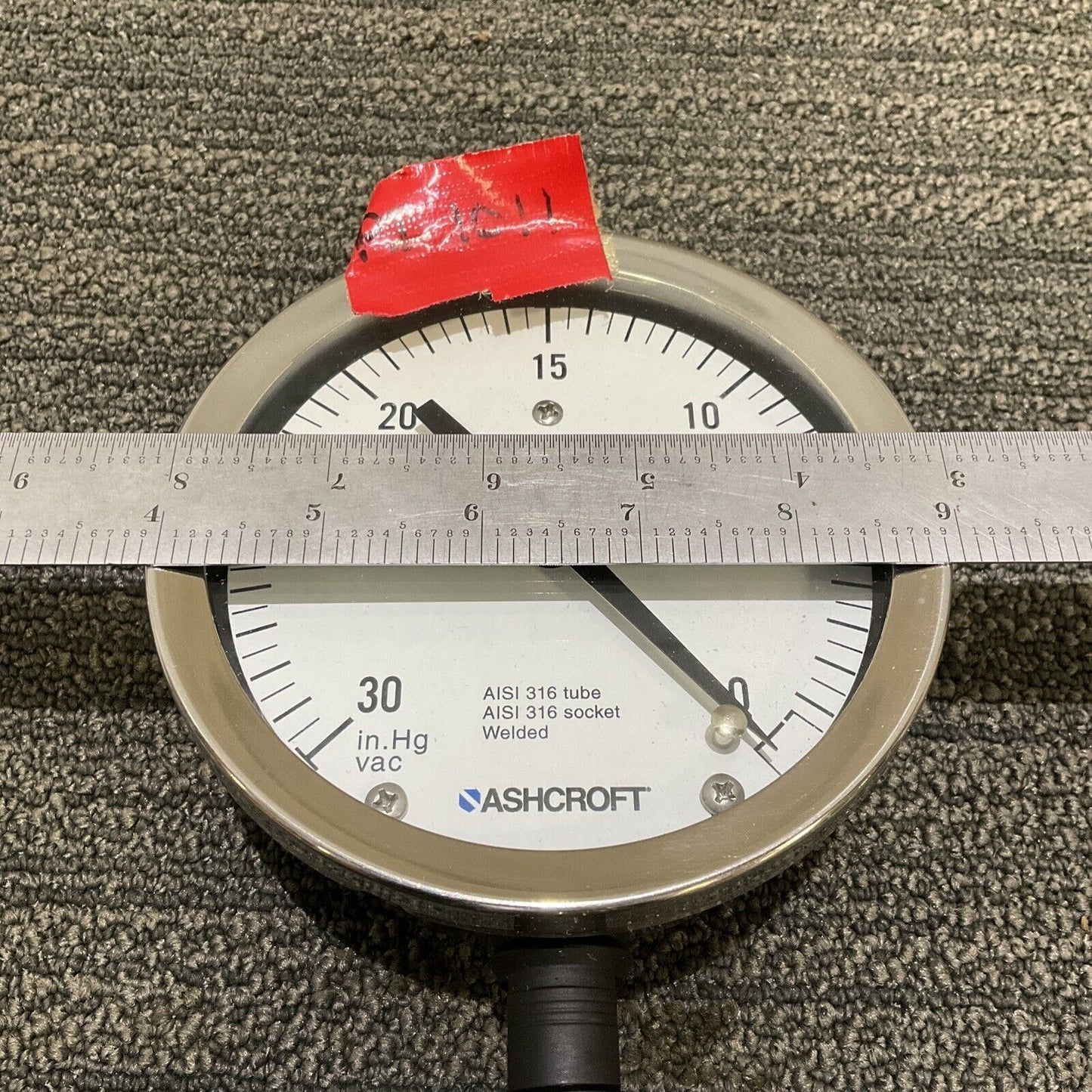 ASHCROFT GAUGE 45 1009S 04L XCK WITH DIAPHRAGM SEAL 50 200TC 04T XCK
