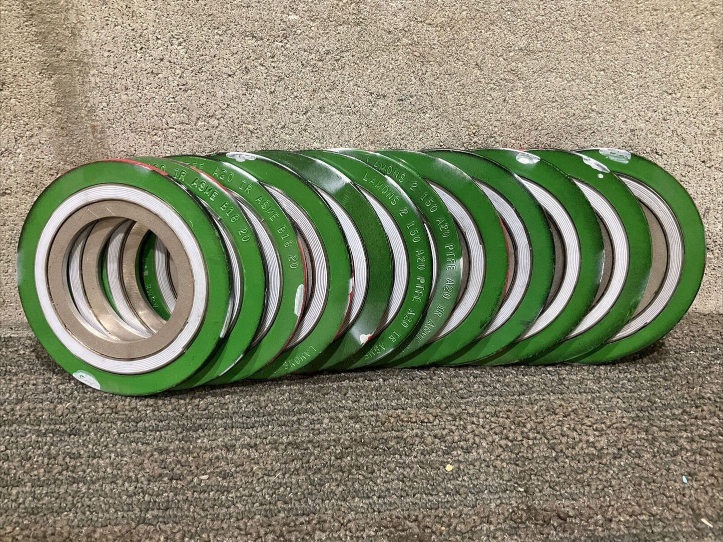 LAMONS 2 150 A20 PTFE A20 IR ASME B16 20 GASKET 2” 679 LOT OF 12