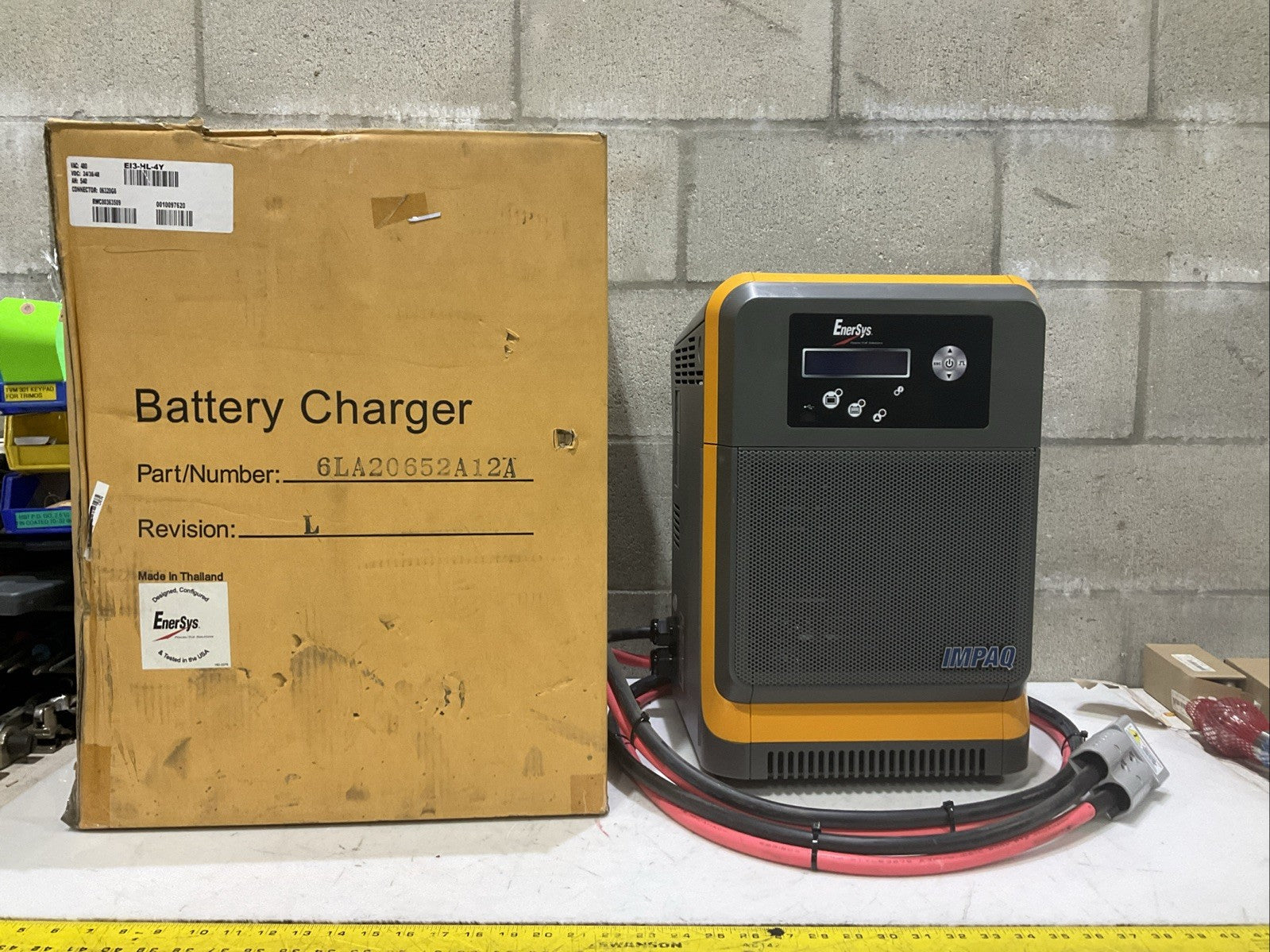 ENERSYS EI3 HL 4Y IMPAQ FORKLIFT L A FORKLIFT BATTERY CHARGER 480V 50 enersys-ei3-hl-4y-impaq-forklift-l-a-forklift-battery-charger-480v-50