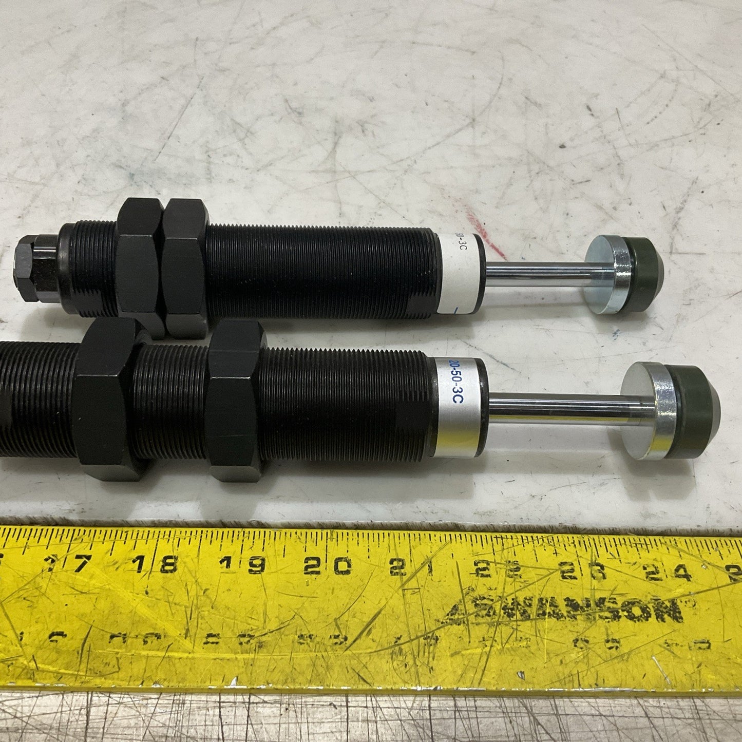 EFDYN EFM 20-50-3C SELF COMPENSATING MINI BUFFER 50MM STROKE LOT OF 2 Z2M