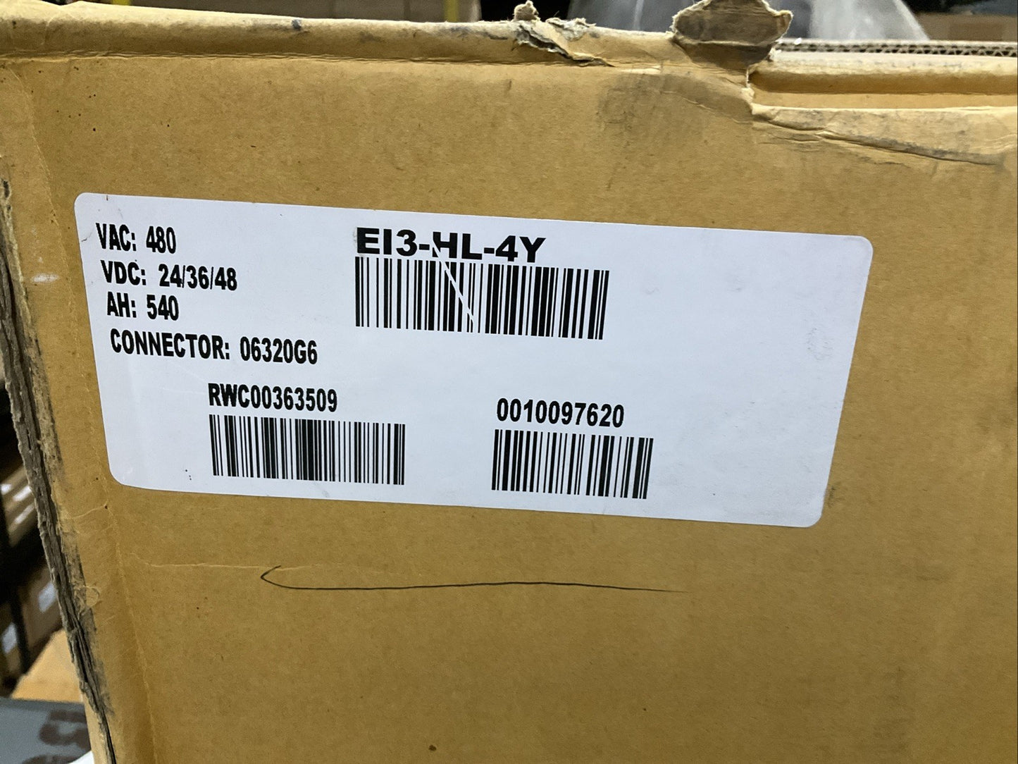 ENERSYS EI3-HL-4Y IMPAQ FORKLIFT L-A FORKLIFT BATTERY CHARGER 480V 50/60HZ (NEW)