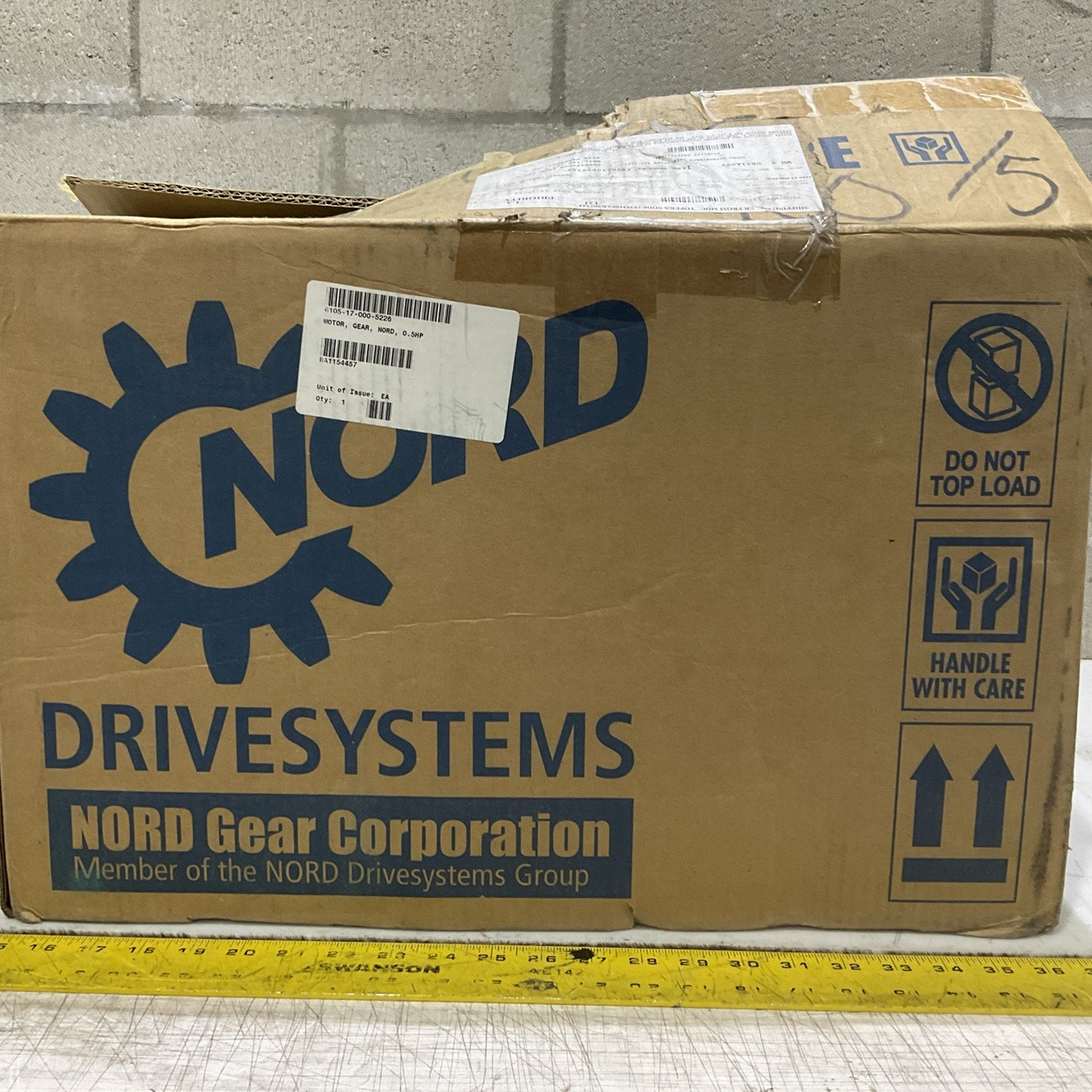 NORD SK71L/4 202640770-100 GEAR MOTOR 60HZ 230/460V 1.90/0.95A .50HP 1720RPM U3S