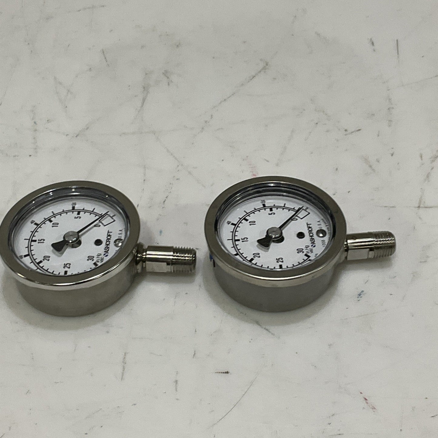 ASHCROFT 63-1008-S-02L-30/0IMV/KP INDUSTRIAL DURALIFE GAUGE 63MM LOT OF 2 Z2M