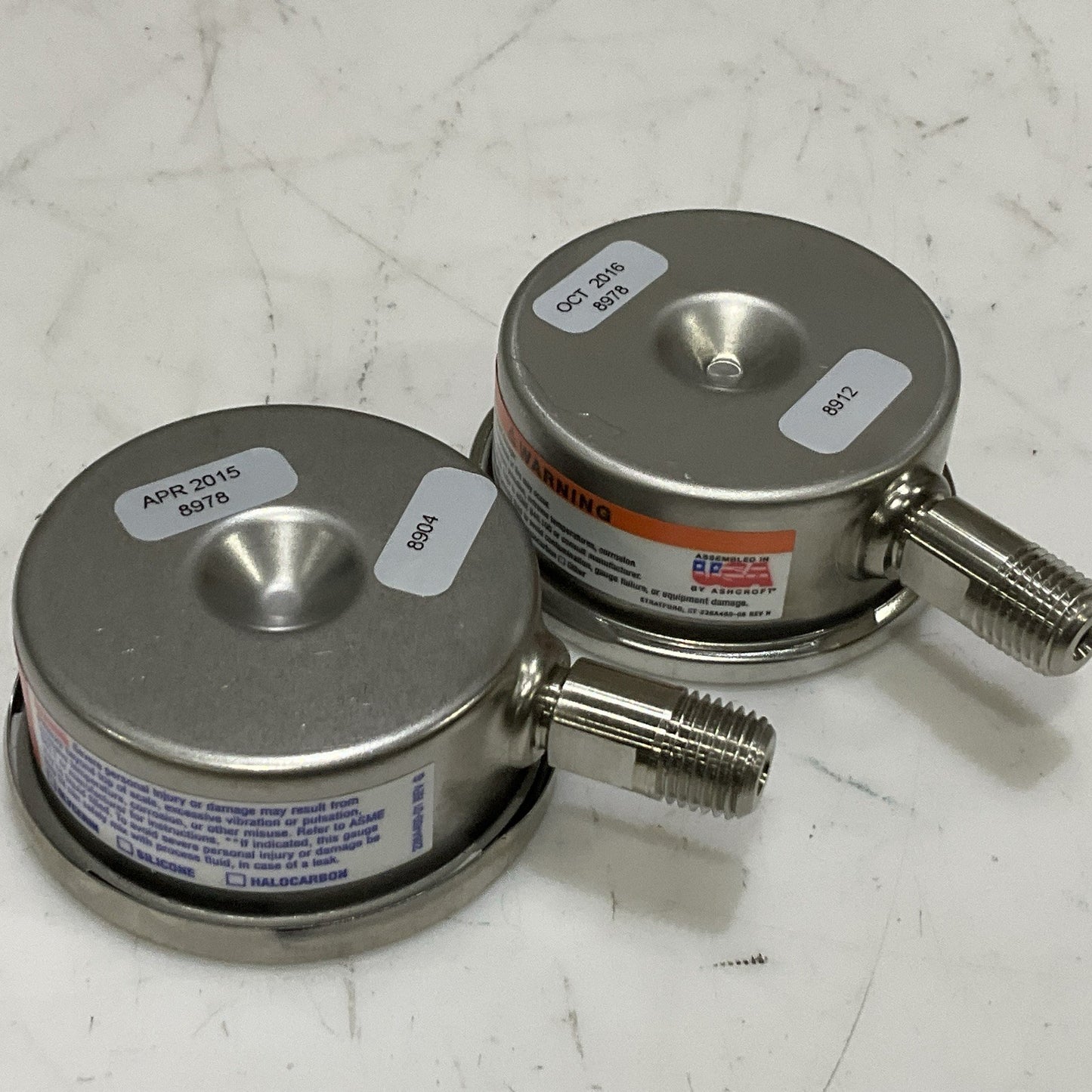 ASHCROFT 63-1008-S-02L-30/0IMV/KP INDUSTRIAL DURALIFE GAUGE 63MM LOT OF 2 Z2M