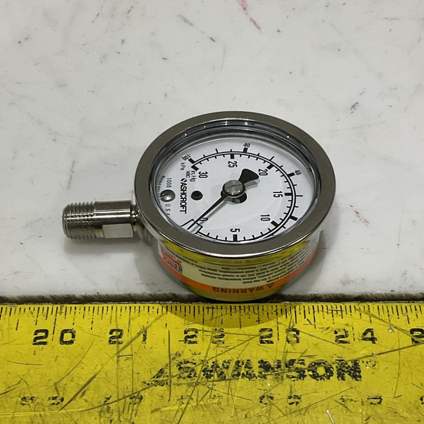 ASHCROFT 63-1008-S-02L-30/0IMV/KP INDUSTRIAL DURALIFE GAUGE 63MM LOT OF 2 Z2M