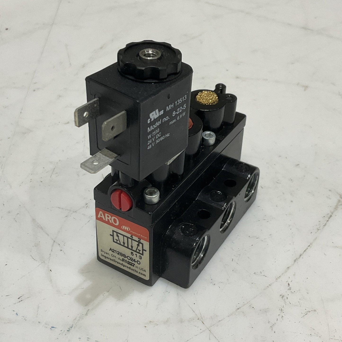 ARO IR A212SS-024-D SOLENOID VALVE 4-WAY 2-POSITION 24VDC 1/4 NOT Z2M