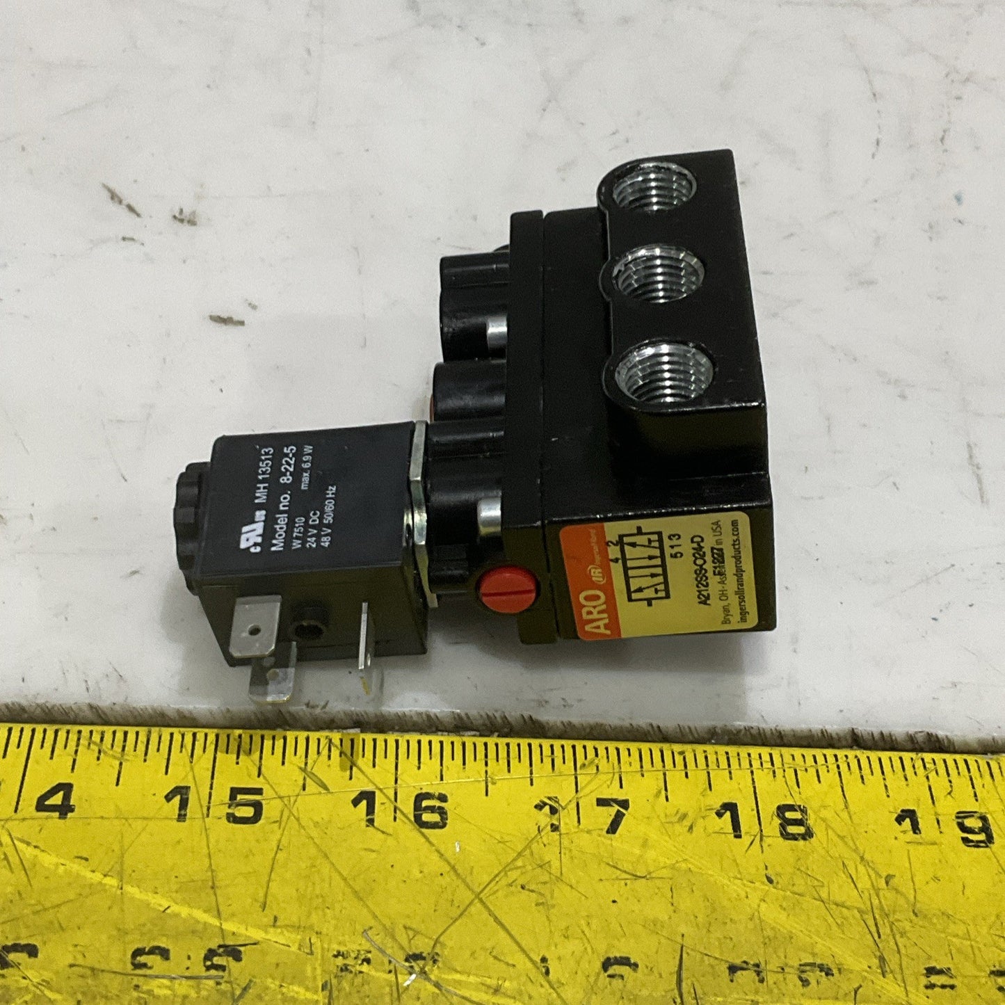 ARO IR A212SS-024-D SOLENOID VALVE 4-WAY 2-POSITION 24VDC 1/4 NOT Z2M