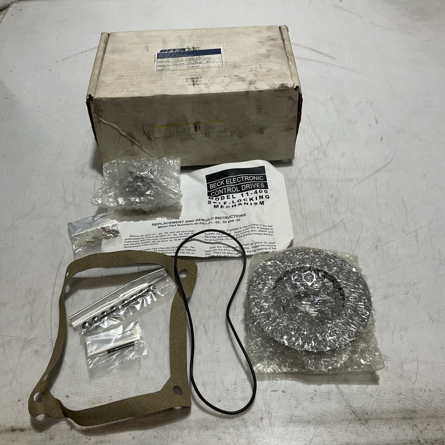 BECK 11-400 12-8060-10 SELF-LOCKING MECHANISM SLM REPAIR KIT RM6