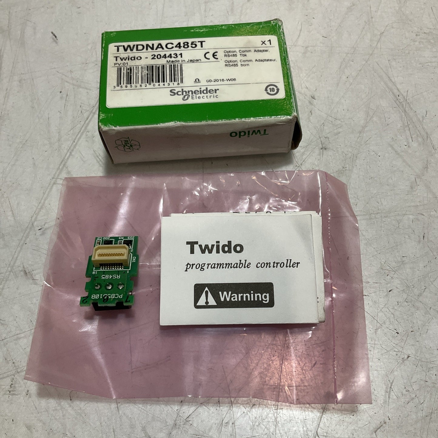 SCHNEIDER ELECTRIC TWDNAC485T INTERFACE ADAPTER & PROGRAMMABLE CONTROLLER RM6