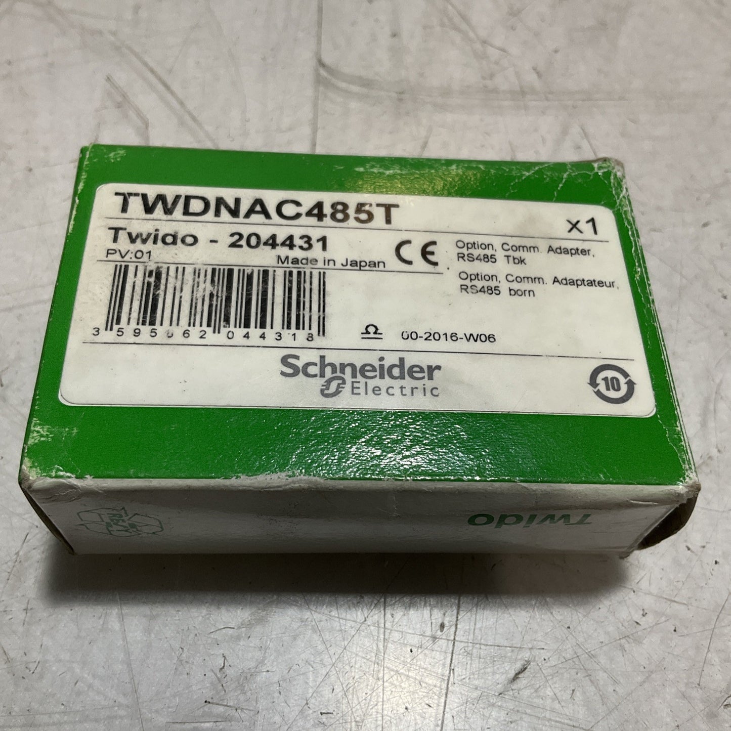 SCHNEIDER ELECTRIC TWDNAC485T INTERFACE ADAPTER & PROGRAMMABLE CONTROLLER RM6