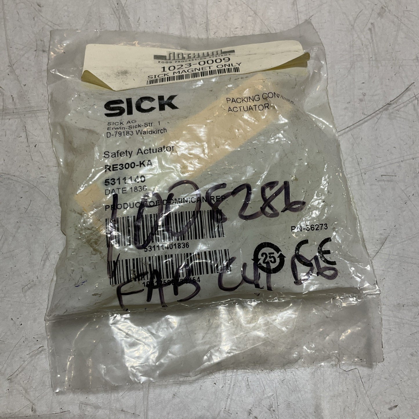 SICK RE300-KA 5311140 REED SWTCH SAFETY ACTUATOR RM6