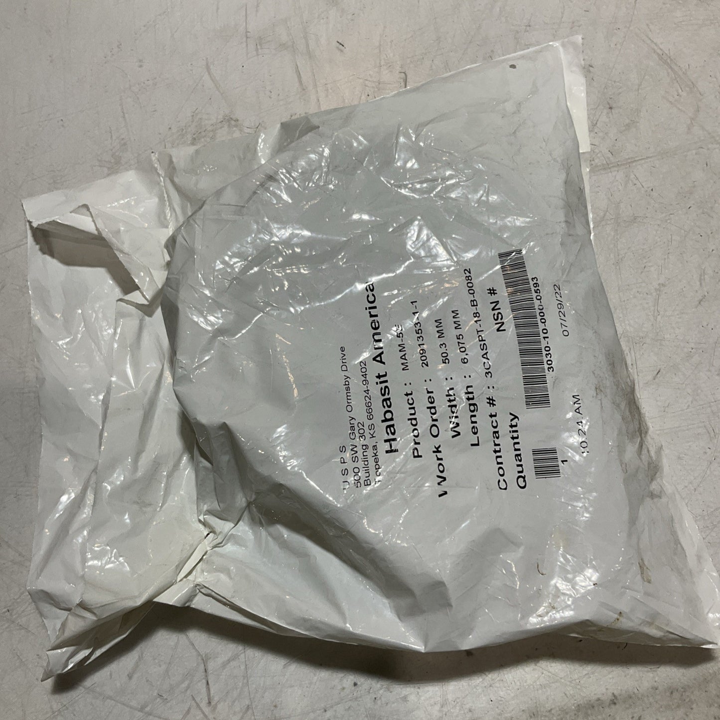 HABASIT AMERICA MAM-5E CONVEYOR BELTS 50.3 MM X 6,075 MM LOT OF 7 RM6