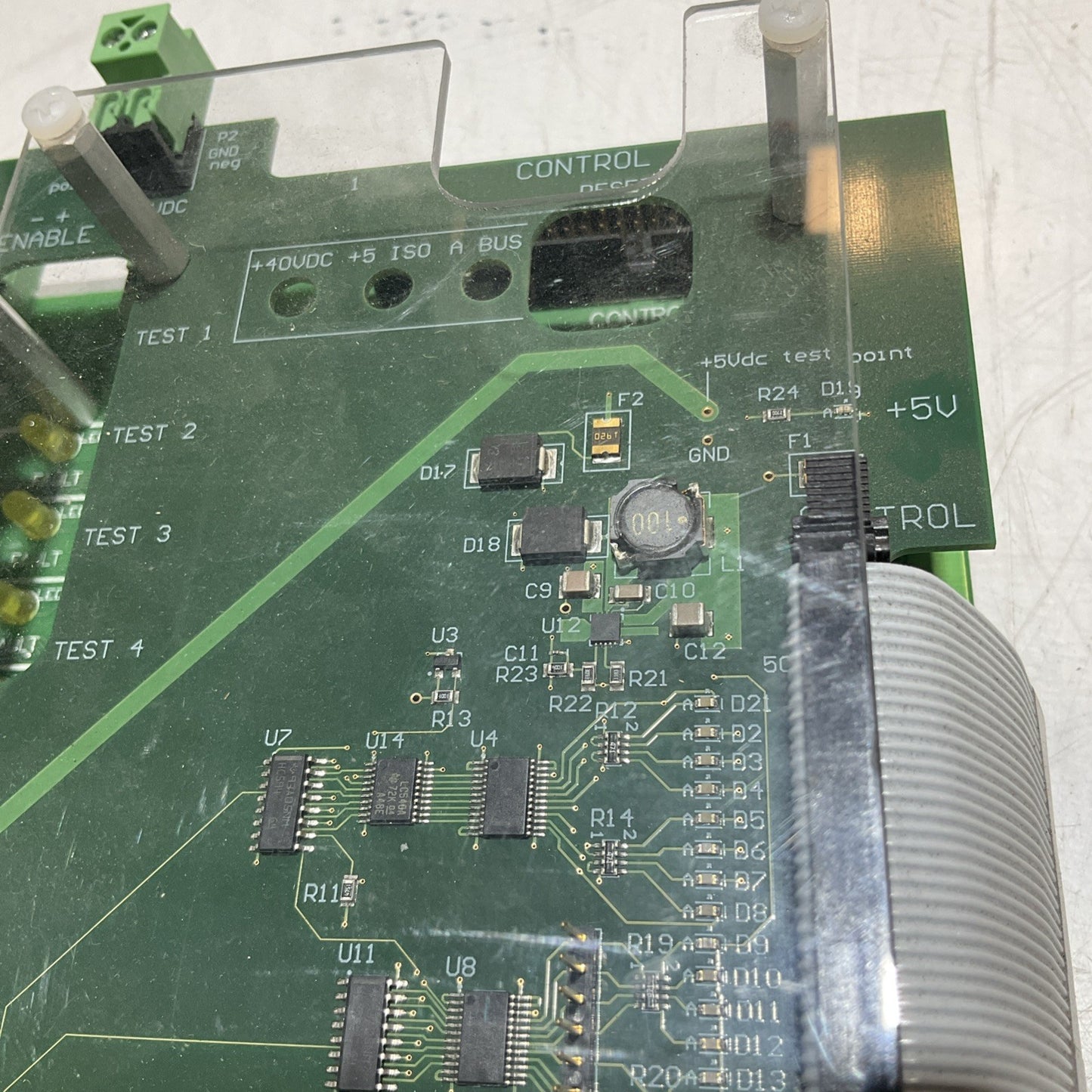 GRAYHILL 40-0861 REV 1.2 CONTROLLER JET BLOCKER BOARD POWER SUPPLY 40VDC RM6