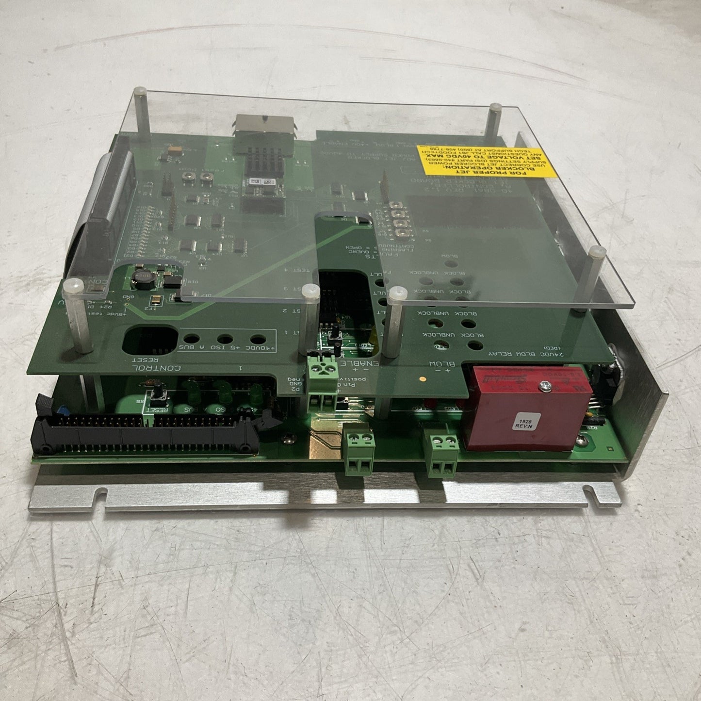GRAYHILL 40-0861 REV 1.2 CONTROLLER JET BLOCKER BOARD POWER SUPPLY 40VDC RM6