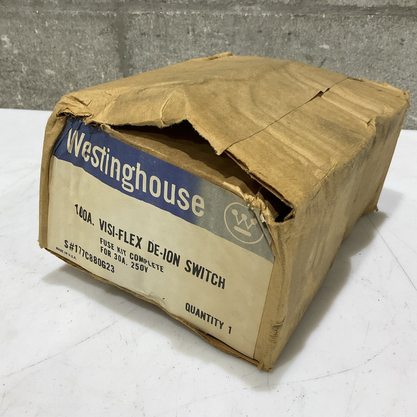 WESTINGHOUSE 177C880G23 VISI-FLEW DE-ION SWITCH FUSE KIT COMPLETE 30A 250V Z2M