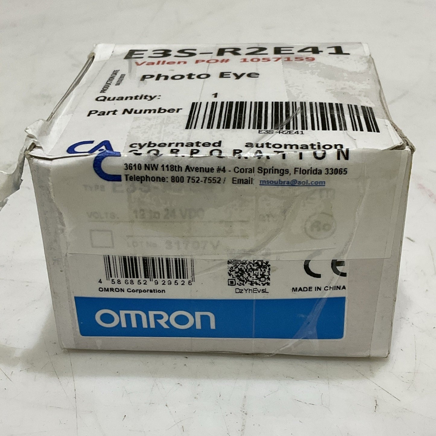 OMRON E3S-R2E41 PHOTOELECTRIC SWITCH 24 VDC Z2M