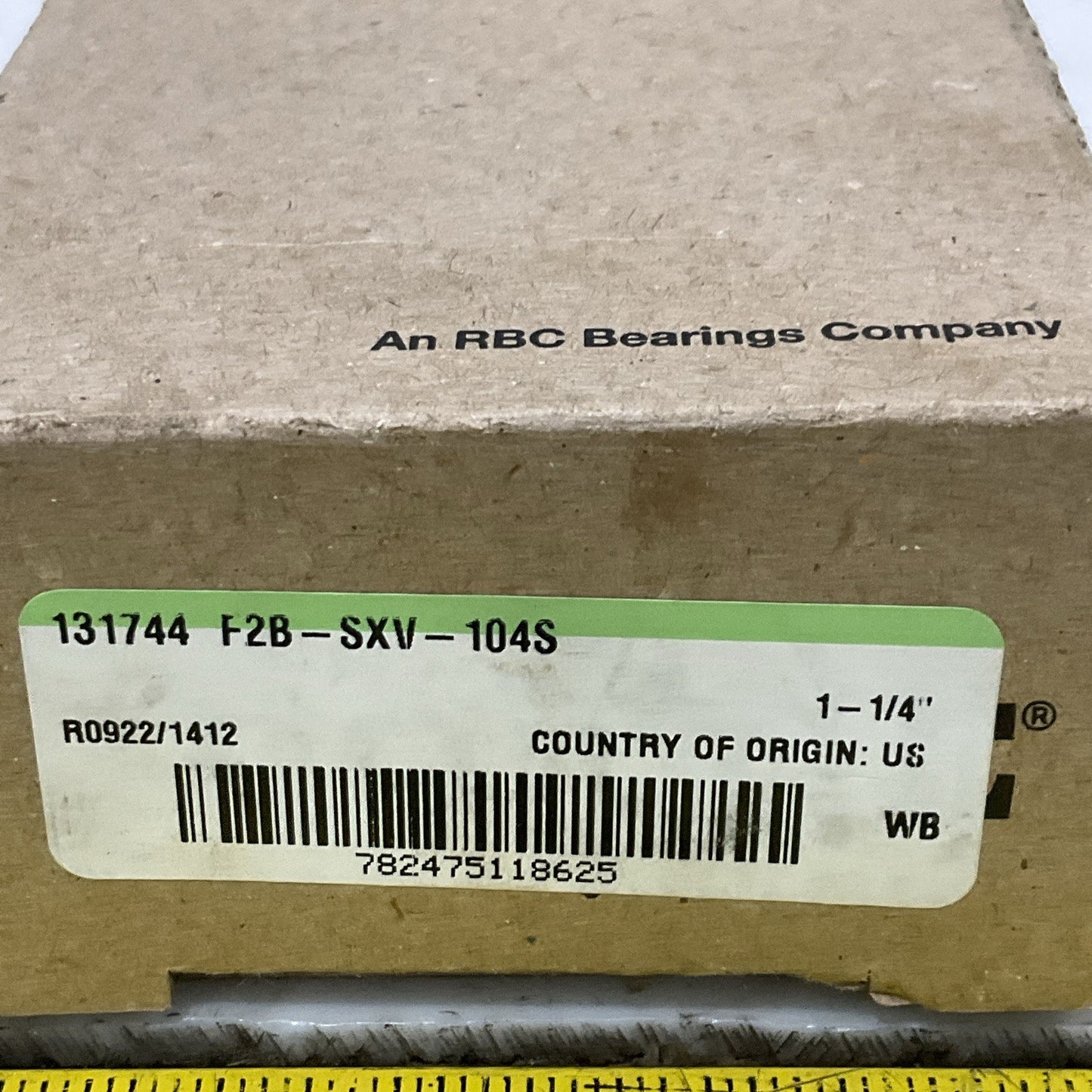 DODGE 131744 F2B-SXV-104S FLANGE MOUNT BALL BEARING UNIT 2-BOLT 1 1/4 BORE Z2M
