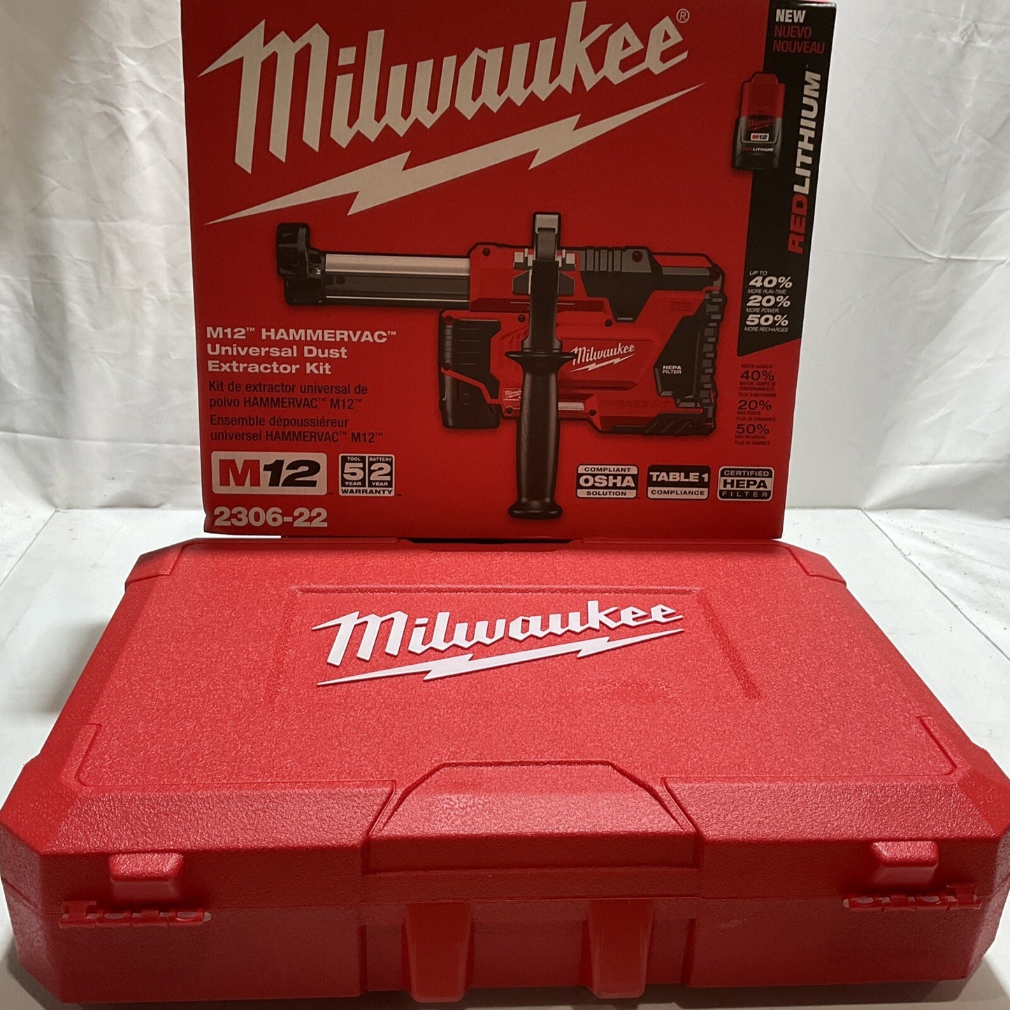 MILWAUKEE M122306-22 HAMMERVAC UNIVERSAL DUST EXTRACTOR KIT U3S