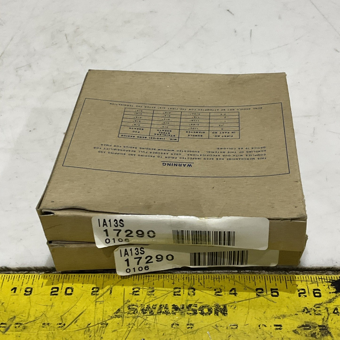 BANNER ENGINEERING IA13S 03354C6A FIBER OPTIC CABLE LOT OF 2 Z2M