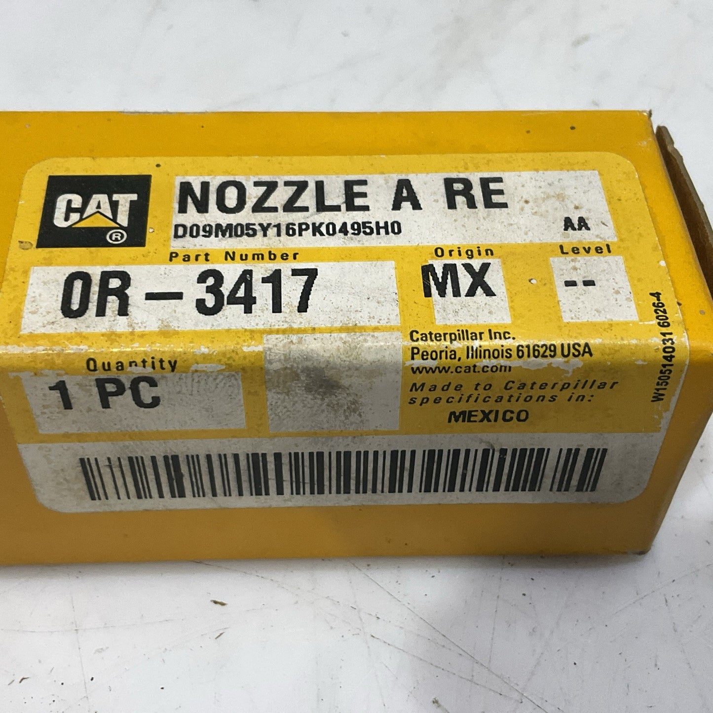 CAT CATERPILLAR REMAN OR-3417 FUEL INJECTOR NOZZLE A RE OR3417 Z2M