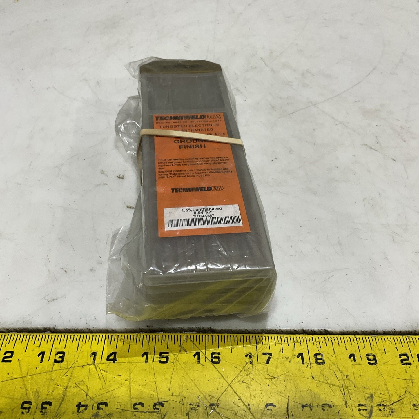 TECHNIWELD TU15L0407 TUNGSTEN ELECTRODE 1.5% LANTHANATED 0.04 X 7 LOT OF 60 Z2M
