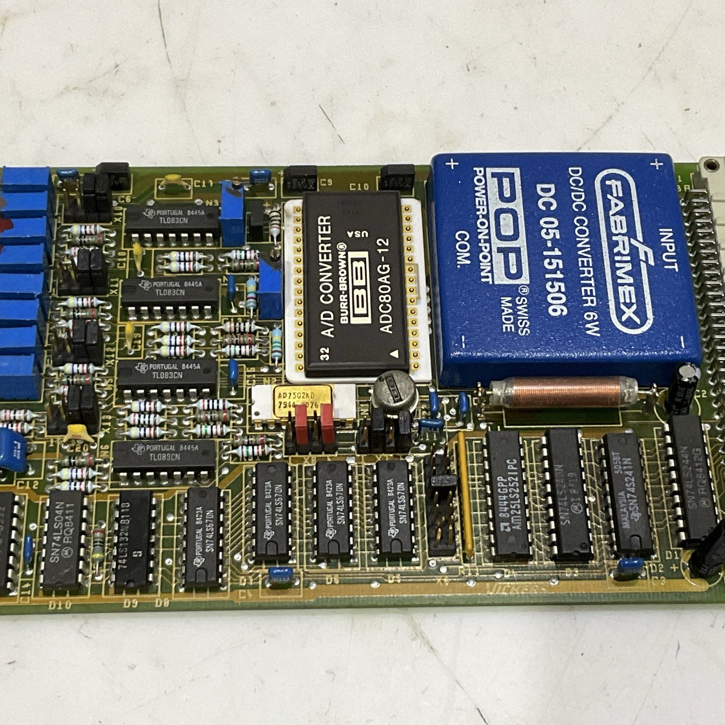FABRIMEX DC 05-151506 CONVERTER 6W PRINTED CIRCUIT BOARD ADC80AG AD7502KD Z2M