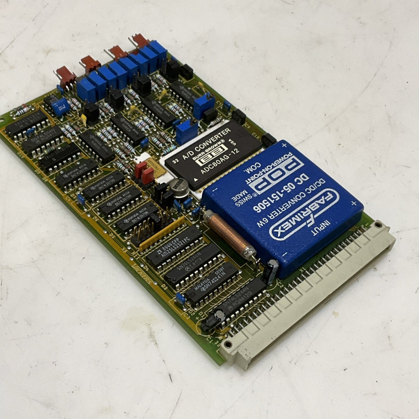 FABRIMEX DC 05-151506 CONVERTER 6W PRINTED CIRCUIT BOARD ADC80AG AD7502KD Z2M